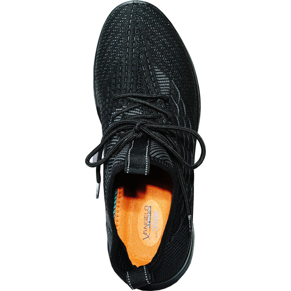 VANGELO Men Slip Resistant Shoe JIMMY-8 Black - Wide Width