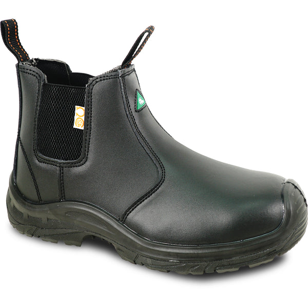 VANGELO Men Work Safety Boot ETHAN-1 CSA Certified Steel Toe Protection Black