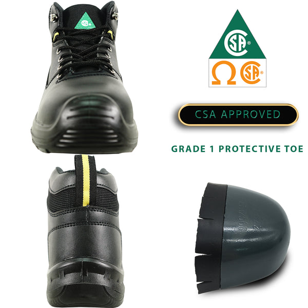 VANGELO Men Work Safety Boot ETHAN-2 CSA Certified Steel Toe Protection ...