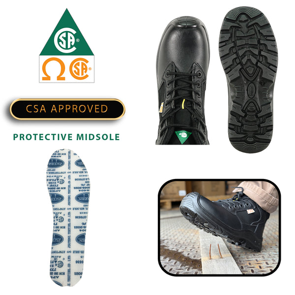 VANGELO Men Work Safety Boot ETHAN-2 CSA Certified Steel Toe Protection ...
