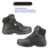 VANGELO Men Work Safety Boot ETHAN-3 CSA Certified Steel Toe Protection Black