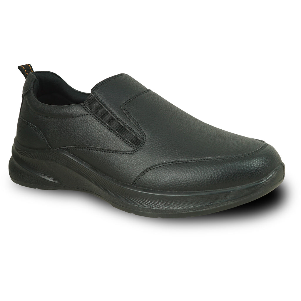 Men's Slip Resistant Work Shoes - Professional Non-Slip Dress Shoes With Wide Width Options (Runs Small)
