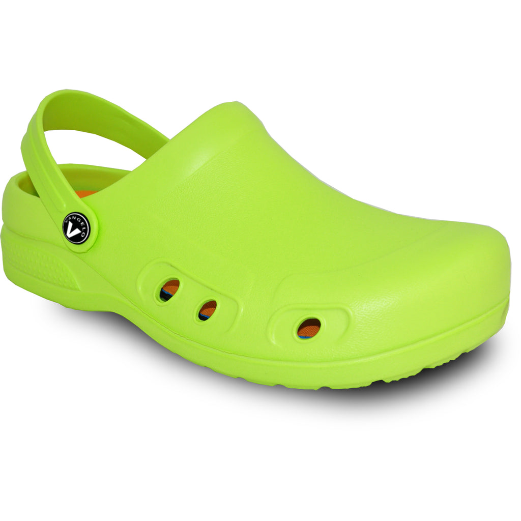 lime green ladies dress shoes SundryGoods Green Ladies Dress Pumps Slip On High Heels Pointed Toe Casual Open Back Office Sandals For Women, Women's, Size: 9